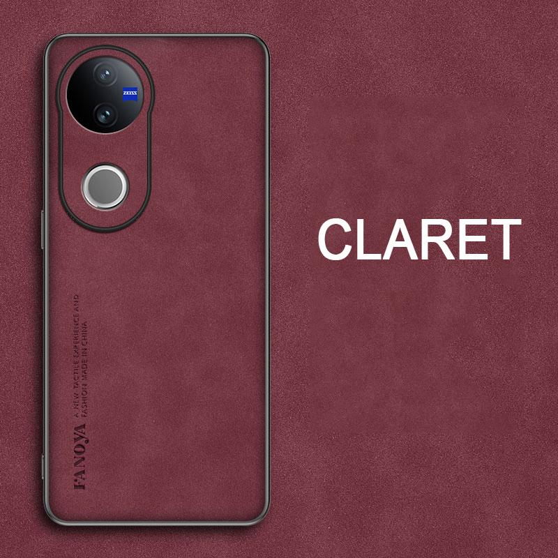 

Для Vivo V50E чехлы для телефонов Skin Feel Мягкая силиконовая задняя крышка для Vivo V50E Capa Bumper Fundas Coque For Vivo V50E вино красного