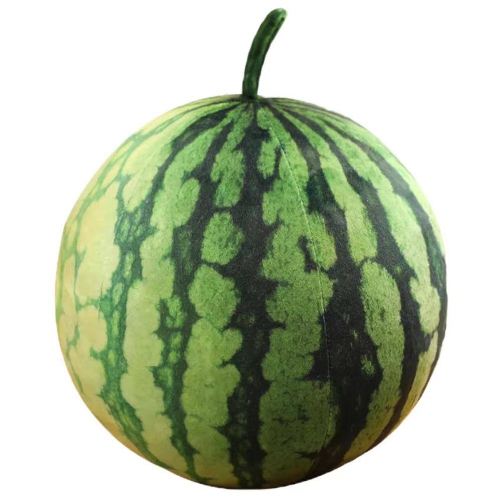 Soft Cotton Watermelon Plush Toy Round Oval Shape Watermelon Pendant Doll Hug Gift
