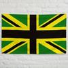 1pc Jamaican Union Jack Flag - 91.44x152.4 Cm Durable Fabric, Vibrant Green with Bold Yellow Stripes, Reggae-style Design, Suitable for Indoor and Out
