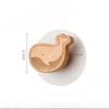 Cartoon Design, Cute Animal, Solid Wood Hook, No Punching, Wooden Adhesive Hook, Beech Wood, Clothes Hook At The Entrance of The Door, Cabinet Handle