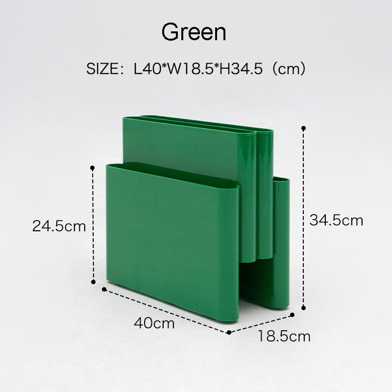 Nordic Storage Holder Stand Magazine Rack ABS Plastic PC Clear Vintage Four Pockets for Living Room