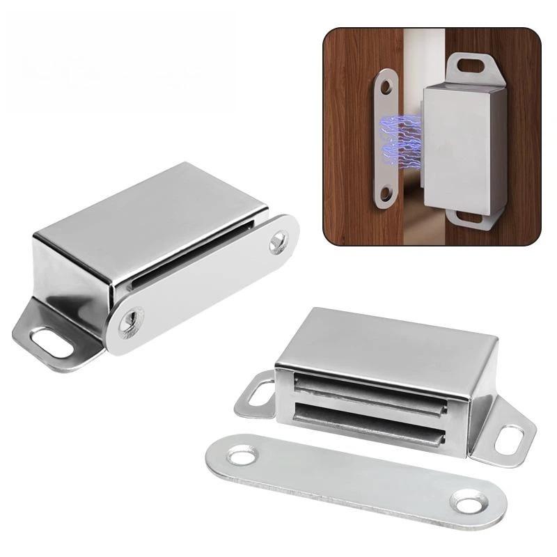 Magnetic Door Catch 10PCS Heavy Duty Stainless Steel Easy to Mount Strong Hold for Cabinet Drawer Closet Home Use