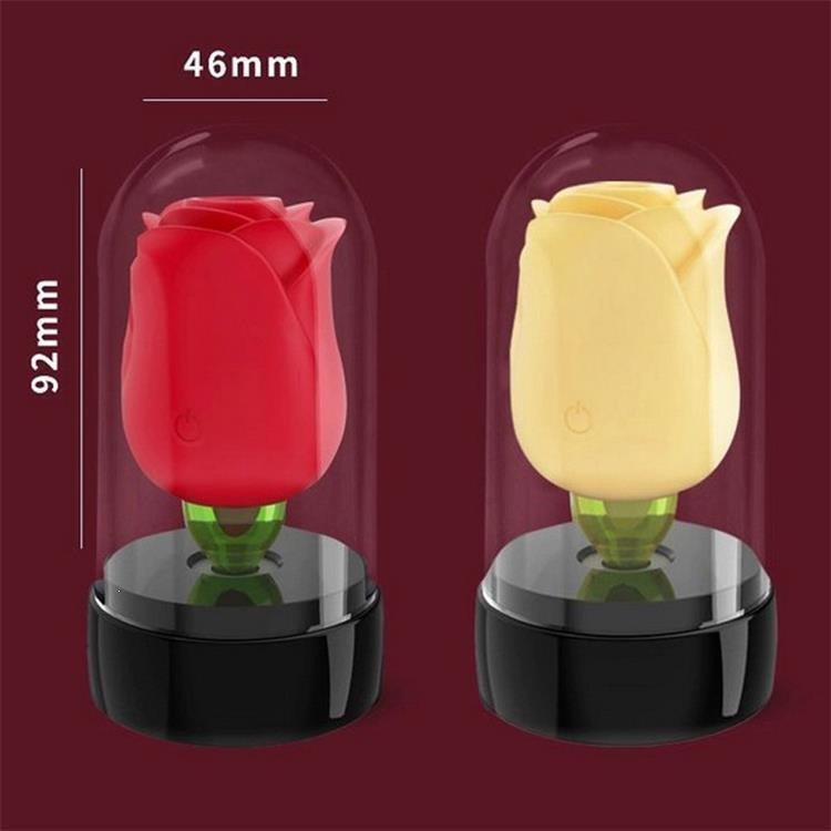 Spring Rose Silent Tongue Licking and Sucking Vibrator for Women's Teasing and Massage