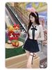 Dongdaemun Women's High Waist Slimming A-Line Skirt Pants