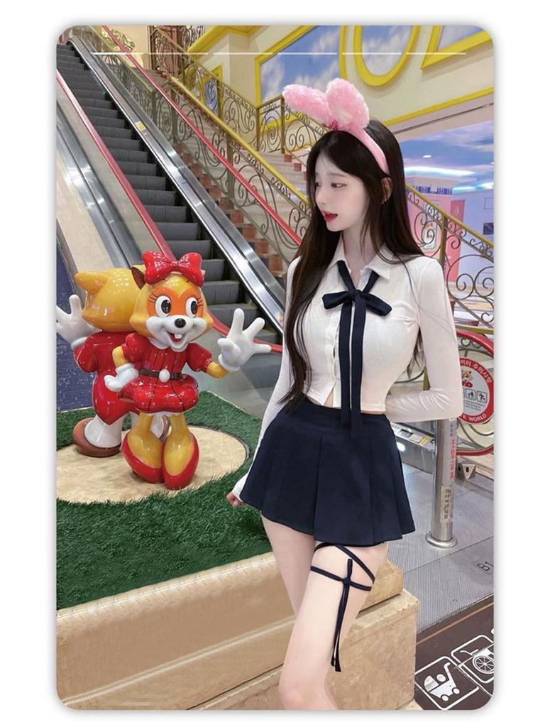Dongdaemun Women's High Waist Slimming A-Line Skirt Pants