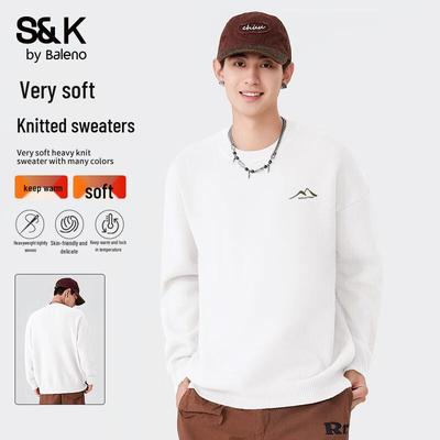 Baleno Men's S&K Series Mountain Line Graphic Knit Sweater