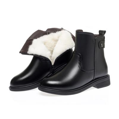 Women's Snow Boots Winter Warm Wedges Women's Ankle Boots Large Size Non-slip Mother Shoes Boots