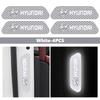 Car Stickers Wheel Eyebrows Reflective Warning Stickers Reflective Strip Accessories For Hyundai i10 i20 i30 i40 ix20 ix35 ix55 TT2