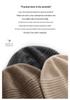 Unisex Thickened Solid Color Cashmere Hat - 100% Pure Cashmere, Seven-Needle, Autumn/Winter Style