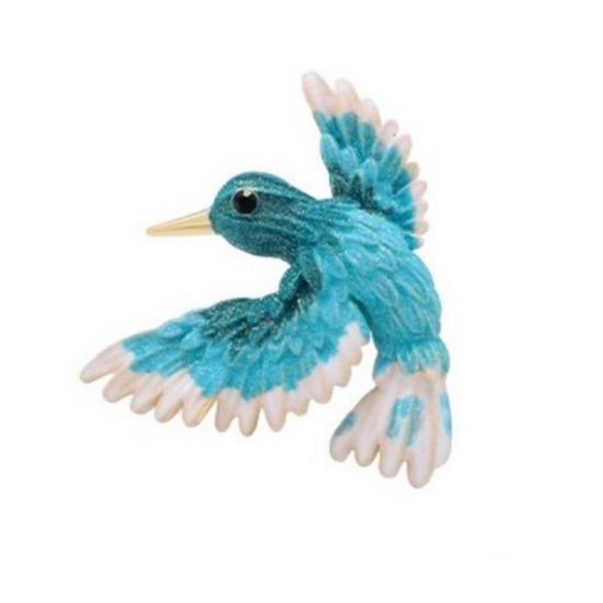 Hummingbird Brooch Flying Bird Lapel Pin Artistic Bird Brooch Accessory for Women Shirts Coats Sweaters Hummingbird Lovers