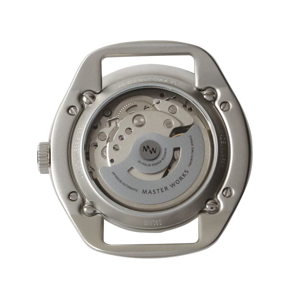 Masterworks Quattro001 Automatik Open Heart Lederarmband [MASTER WORKS] MW08SN-FDDBO8 Herrenuhr, Skelett, 41mm,