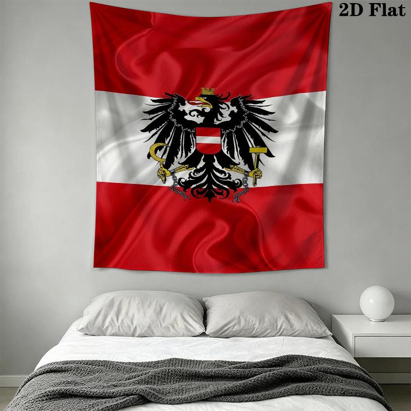 Republik Österreich Wandteppich Ästhetischer Wandbehang Bedruckter Stoffdecke Dekorative Wandteppiche für Schlafzimmer Wohnzimmer Heimdekoration