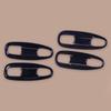 1 Set Exterior Door Handle Bowl Cup Covers Trims Carbon Fiber Grain ABS Fit for Toyota Land Cruiser Prado FJ150 2010 2011-