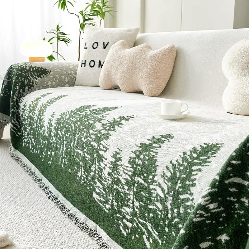 Modern Chenille Sofa Cover Towel Entire Season Universal Simple Design Anti-cat Scratch Sofa Blanket Covers for Home Decor