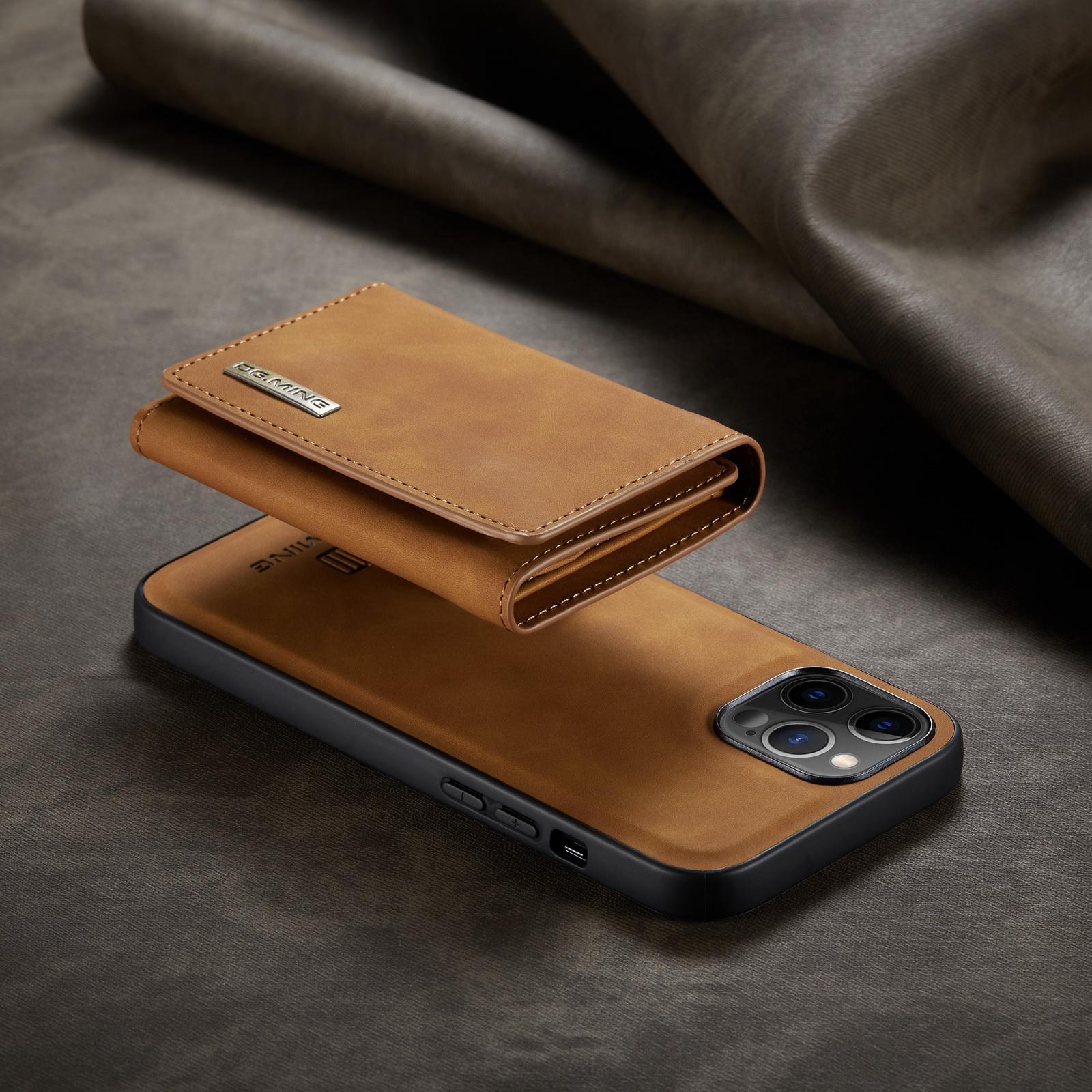 

Роскошный магнитный съемный кожаный чехол-кошелек для телефона-кошелька для iPhone 13 Pro Max 12, Samsung S21 S20, Huawei OnePlus, держатель для карт Google, задняя крышка-подставка iPhone 13 Pro max коричневый