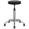 Vidaxl Swivel Office Chair, Black, Upholstered with Faux Leather