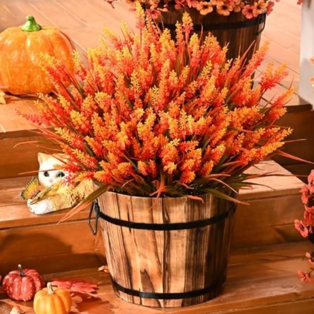 DIY Украшения для ваз 35 см Искусственные осенние цветы Регулируемые Прочные Искусственные растения Реалистичный осенний декор Уличные кашпо