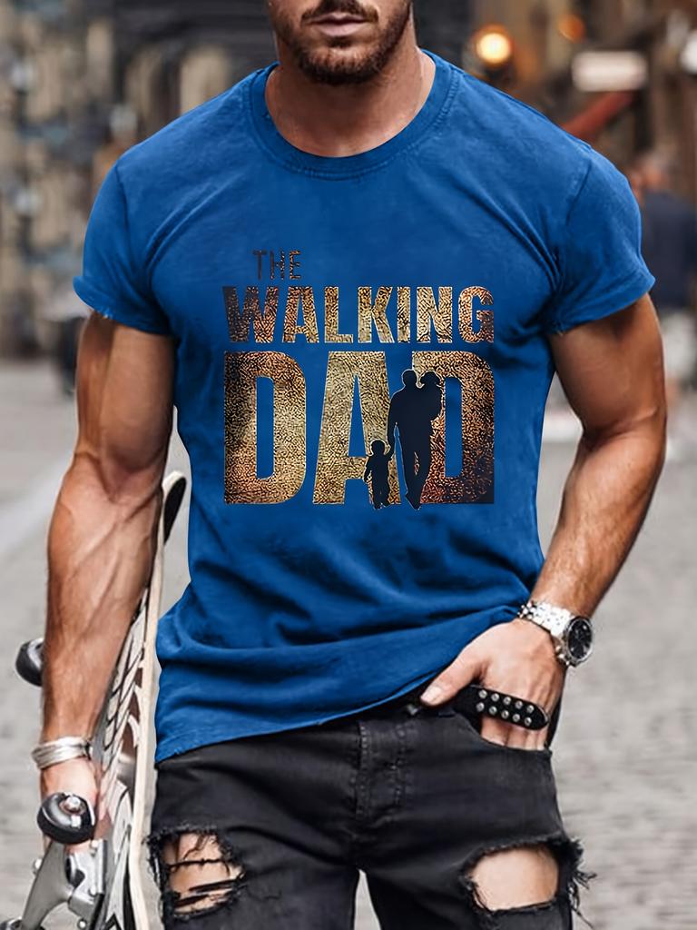 Men's Graphic Design Crew Neck T-shirt, Casual Comfy Tees Tshirts For Summer, Men's Clothing Tops For Daily Vacation Resorts