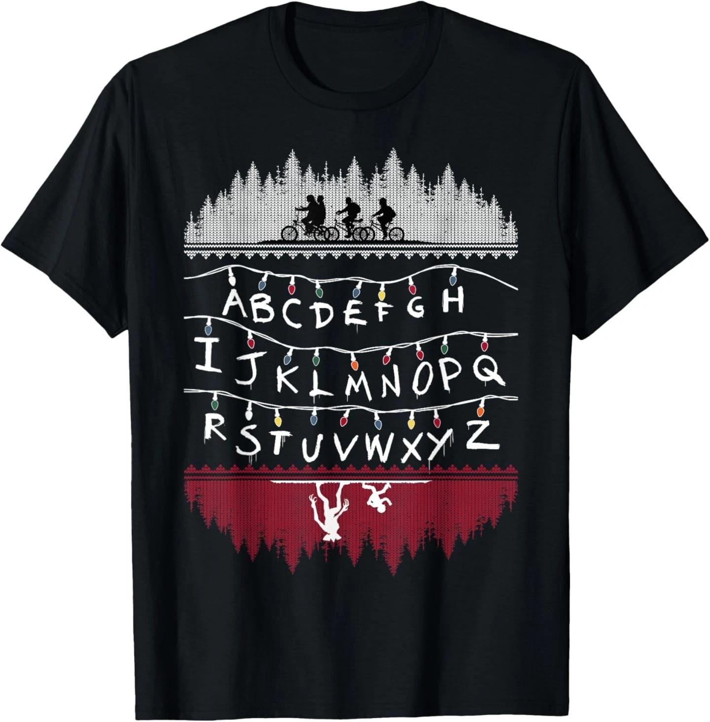 Netflix Stranger Things Alphabet Lights T-Shirt 2XL