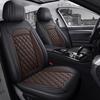 Leather Car Seat Covers, Universal Faux Leather Car Seat Covers 5 Seats, Automotive Seat Covers for Most Sedans SUVs Trucks, Front and Rear Seat Cover