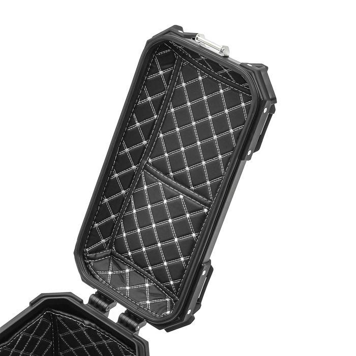 Valise latérale moto - Bagtecs XW30 - Aluminium noir - 30 Litres - Étanche et sécurisée