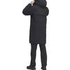 Adidas 800 Fill Solid Color Hooded Zipper Waterproof Breathable Mid-Length Fitted Jacket Men Jacket Black IL8997