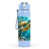 1 PZ Tartaruga Marina Corallo Scena Oceanica Stampa 750ml Colore Plastica Borraccia Sportiva Anti-perdita Tappo con Cannuccia a Flip Adatta per Sport Ufficio Uso Domestico
