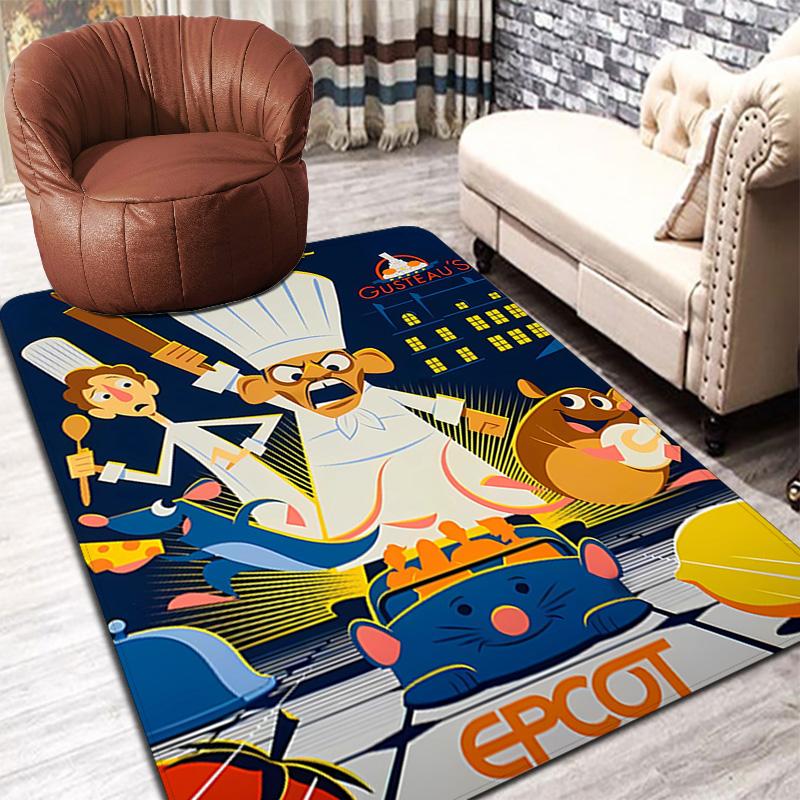Remy's Ratatouille Adventure Rug Floor Mat for Living Room or Bedroom Soft and Comfortable Carpet a Gift for Birthday and Holiday.DFDT261018300