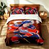 Edmonton Oilers (1) 3pc Set Suitable for Master Bedrooms Soft and Comfortable an Ideal Gift for Family and Friends Includes One Duvet Cover and Two Pi