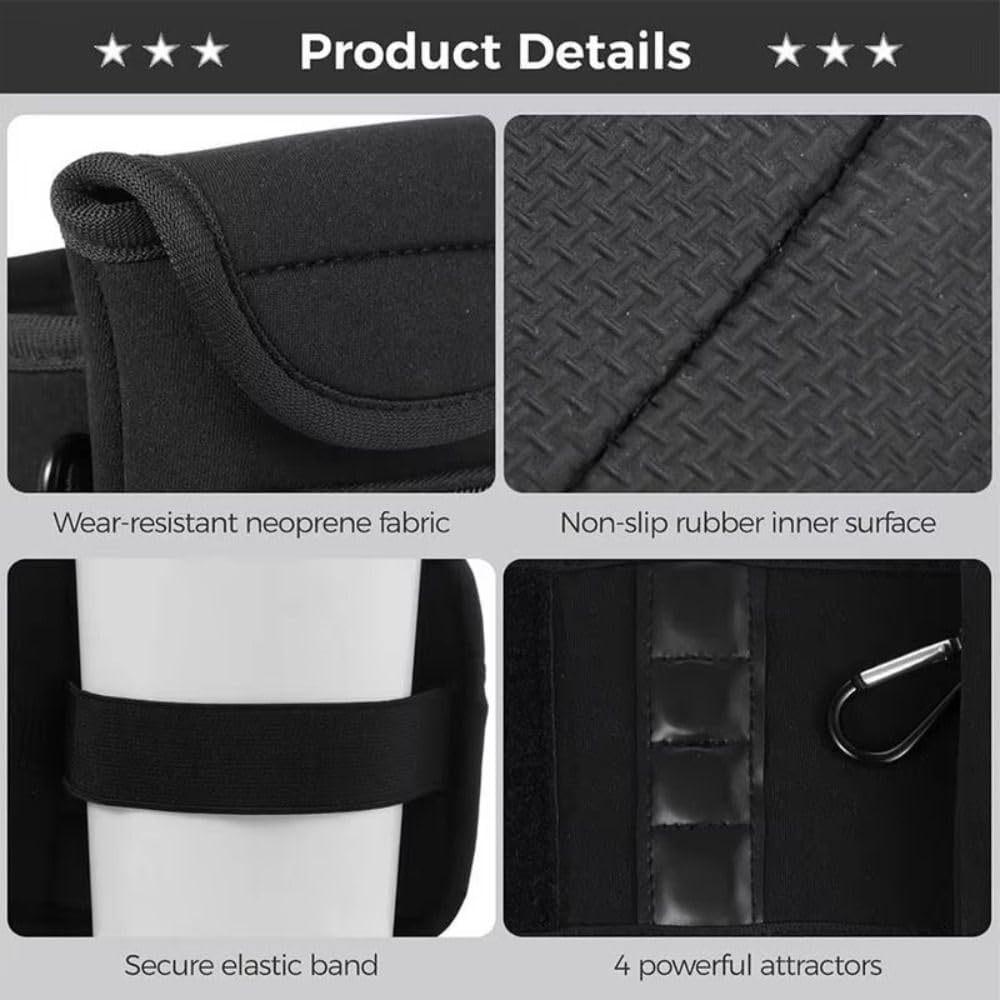 Waterproof Magnetic Sports Water Bottle Holder Large Capacity Fitness Phone Storage Cup Cover Portable Travel Accessory