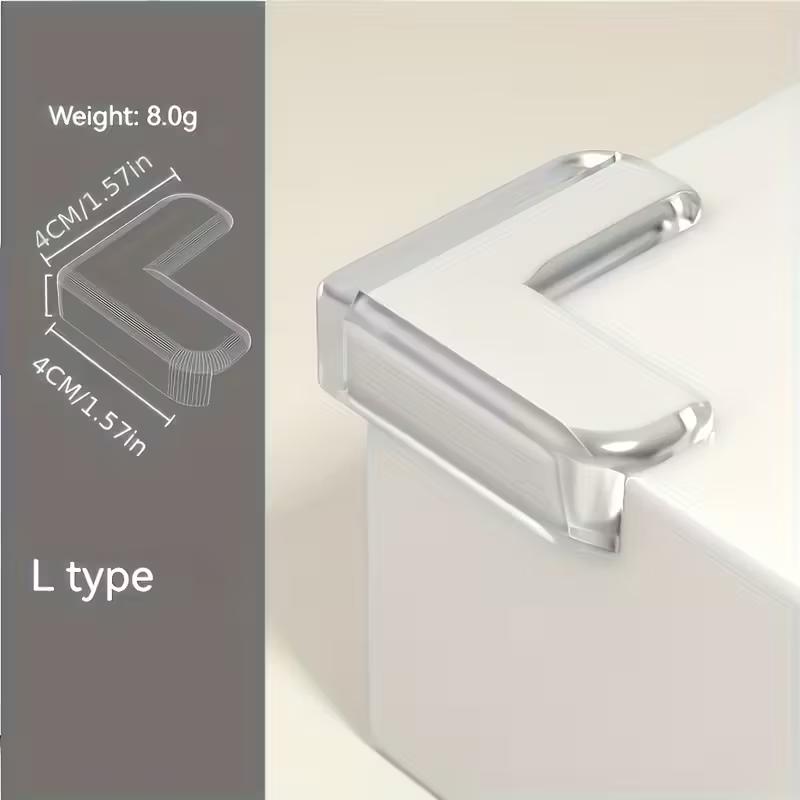 10 шт. Прозрачные силиконовые уголки Защита углов Безопасность Угловой протектор Противоударная накладка для розеток и защиты края стола 10pc