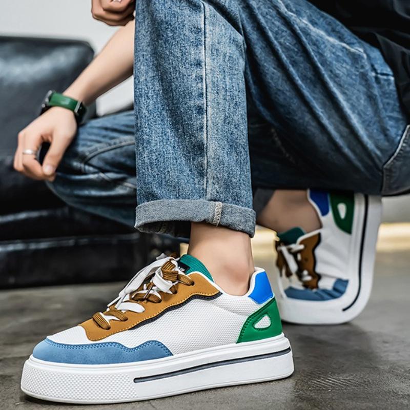 2025 Designer Men's Sneakers New Mesh Breathable Skateboard Shoes Outdoor Soft Bottom Non-slip Running Shoes Zapatos Para Hombre