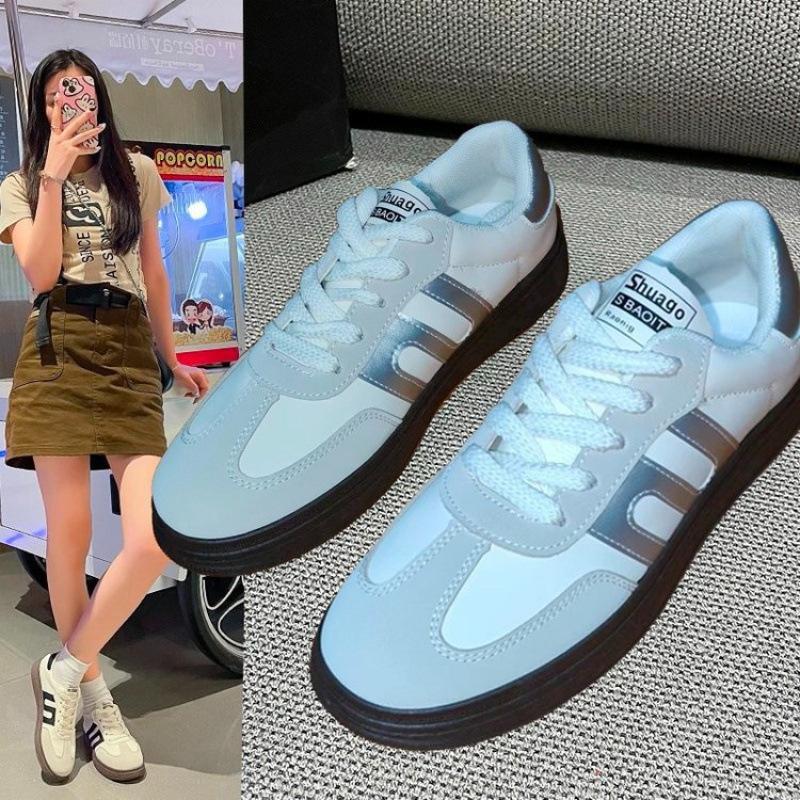 Little white shoes new autumn 2025 student moral training sports single shoes casual shoes retro casual breathable board shoes