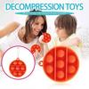 Children Adult Push Bubble  Sensory Toy Key Ring Educational Toy