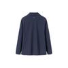 Anta Solid Color Zipper Stand Collar Fleece Warm Sports Jacket Men Jacket Midnight-Blue 152247729-1