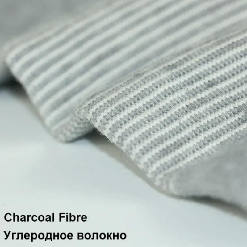 1 Pair Knee Support Protector Elasticated Bandage Warm Charcoal Knitted Knee Pads for Arthritis Injury Gym