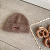 Letter Embroidered Wool Knitted Hat Women's Big Head Circumference Shows the Face Small Headgear Autumn and Winter New Warm and Cold Hat