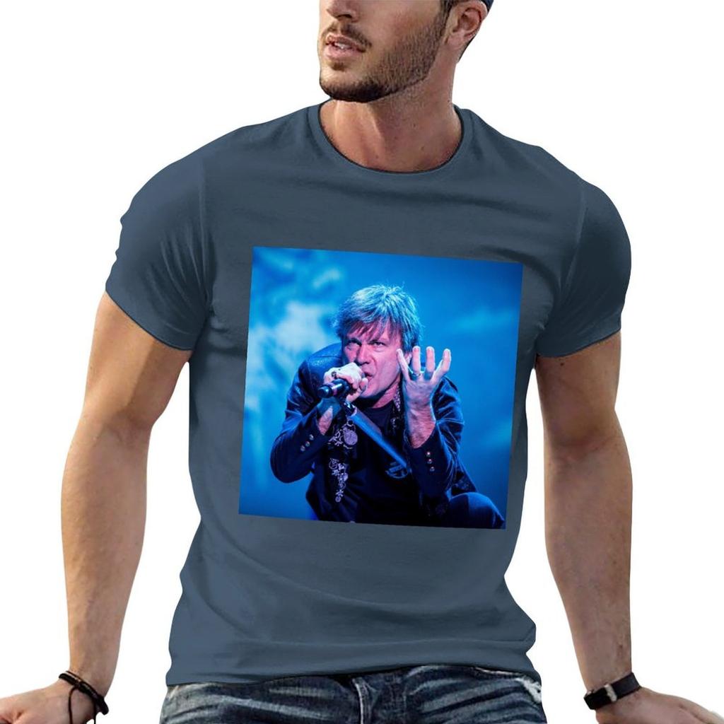 Bruce Dickinson T-Shirt Weihnachten Lässig Kurzarm Oberteil