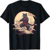 Japanische Kunst Katze Ninja Ukiyo-e Anime Samurai Katze T-Shirt T-Shirt für Männer Frauen Kinder