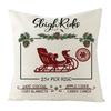 Christmas Pattern Linen Square Throw Pillow Case Sofa Decorative Cushion Cover Pillow Cover Fundas De Cojin 45X45Cm