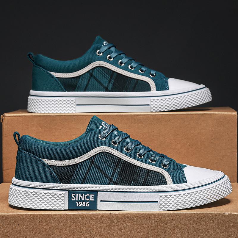 2025 Summer New Men's Breathable Versatile Skateboarding Shoes Men's Soft Bottom Casual Sports Trend Fashion Canvas Shoes 48size