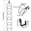 5pcs Multi-purpose Hat Display Holder Stable Hat Rack Baseball Cap Door Hanging Rack  Closet