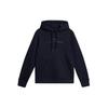 Logo Print Hooded Long Sleeve Pullover Sweatshirt Women Sweatshirt Black AWJS08991-6855
