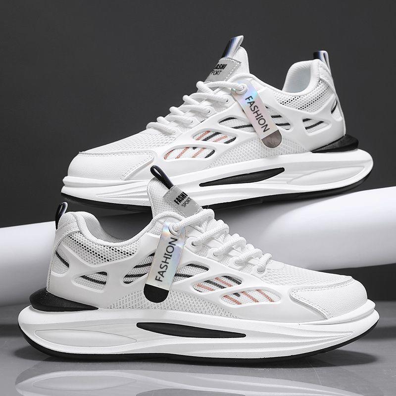 Summer men's shoes new breathable mesh shoes men's trendy versatile platform sneakers casual board shoes dad shoes