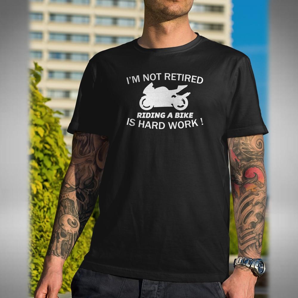 

Motorbike Retirement T-Shirt Funny Retired Biker Motorcycle Motorcyclist XL