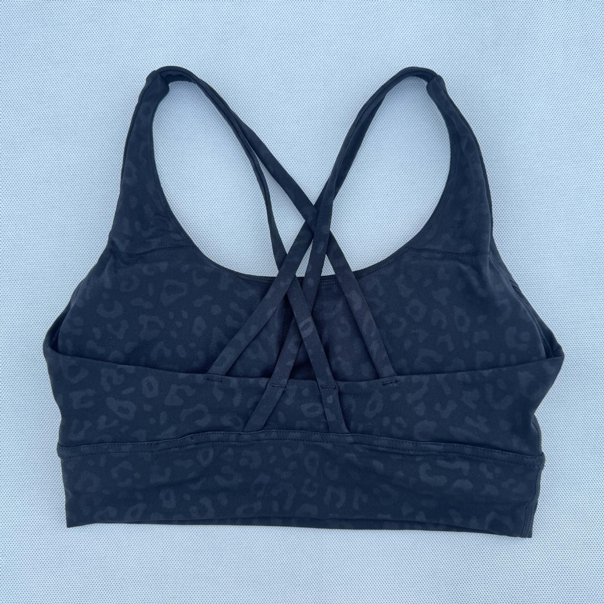 

LULU Двусторонний спортивный бюстгальтер с перекрестной спинкой, защита от ударов Large