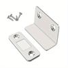 2 Stück Selbstklebender Riegel L-Typ Unsichtbarer Starker Magnetischer Stahl Schnappriegel Türsaugung Schrank Schrank Schließer Heimwerkerbedarf