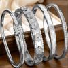European American Fashion Titanium Steel Jade Bracelet, 18K Gold Colorfast Stainless Steel
