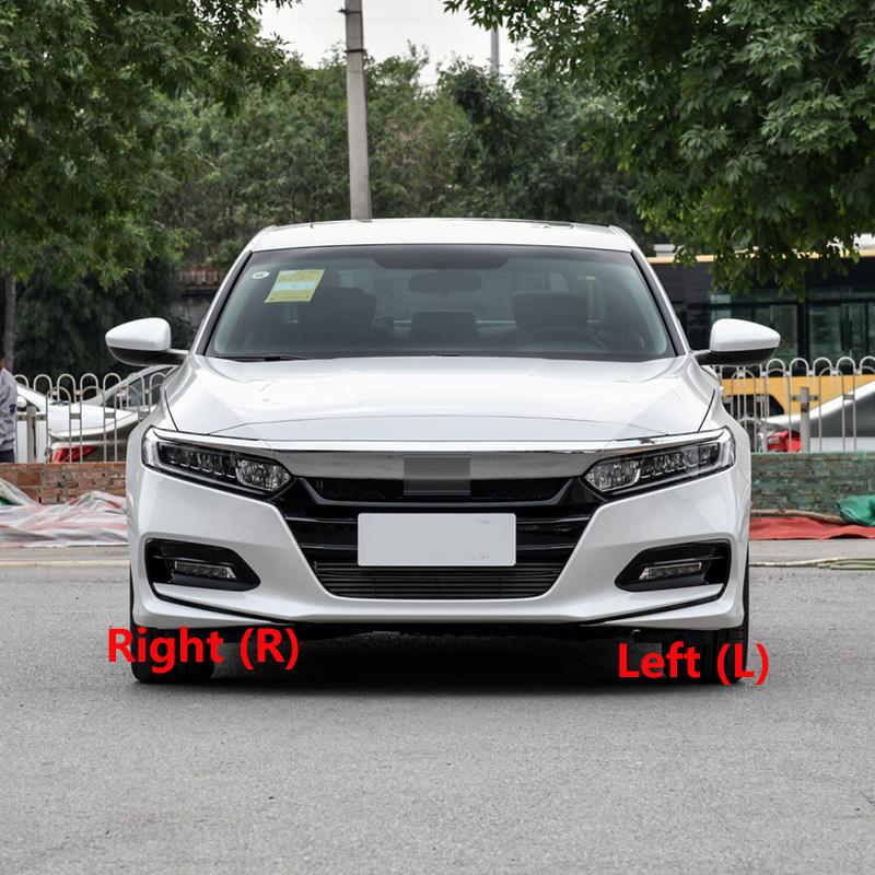 For Honda Accord 10th 2018    Car Front Bumper Fog Light Frame Cover Daytime Driving Lamp Foglight Cap Hood