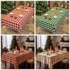 100*140cm Christmas Tablecloth Washable Heat-Resistant Christmas Decorative Table Cover Thickened Xmas Party Table Runner